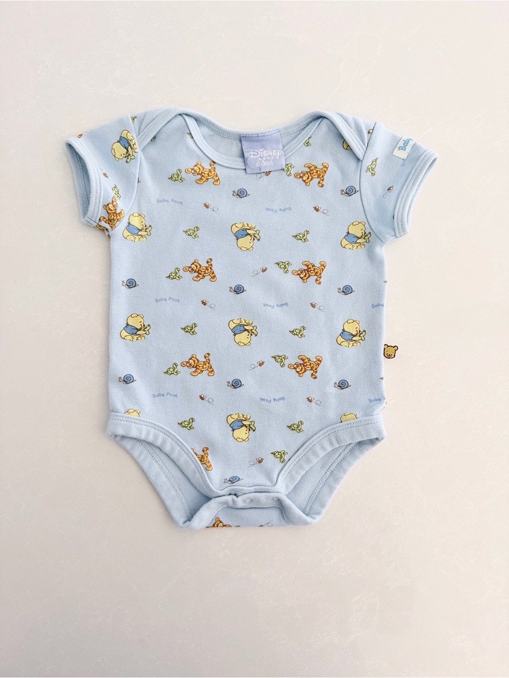 Vintage Disney Baby Classic Winnie the Pooh Bodysuit • Size 0-3M